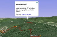 "5 Täler eine Kante" in Google Earth